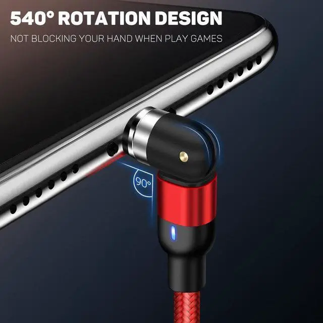 Alt view image 2 of 5 - Cable Micro USB Type C Charger For Android Phones Fast Charging Magnet Charge Wire Cord For iPhone11 Pro XS Max
