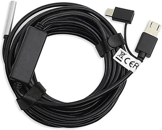 Alt view image 6 of 7 - 3-in-1 USB2.0 Micro USB Type-C Endoscope Inspection Borescope Camera HD 5.5mm Built-in 6 Adjustable LED Lights with 20M Cable
