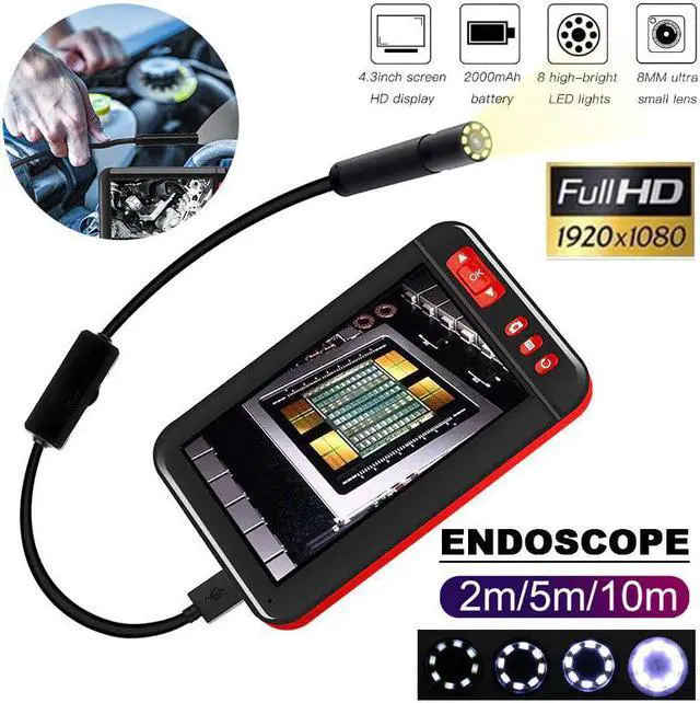 Main image of Ear Spoon Borescope 4.3 Inch Handheld Endoscope F200 Practical Inspection Camera Endoscope Portable Visual Endoscope