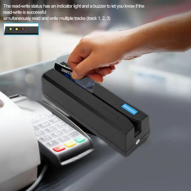 Alt view image 2 of 5 - Magnetic Strip Card Reader USB LED Indicator Magstripe Writer 3 Tracks Memory Card Reader lector de tarjeta