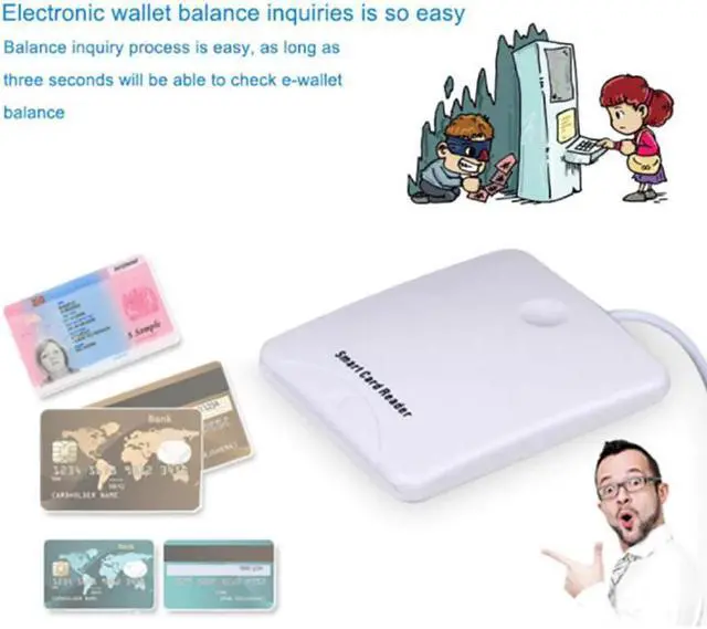 Alt view image 2 of 5 - USB Smart Chip Card IC Credit Card Reader Encoder Writer with SIM Slot for Windows for 2000 XP or Mac OS X Linux