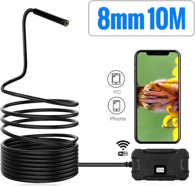 Alt view image 4 of 5 - Endoscope Camera HD1080p WiFi Borescope Inspection Camera Waterproof IP67 Flexible Snake Camera Y13 5.5mm