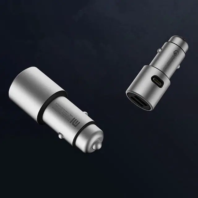 Alt view image 4 of 5 - Original  Car Charger Mi Quick Charge 18W QC 3.0 Dual USB  Max 36W 5V/3A 9V 2A Metal For iPhone    vivo
