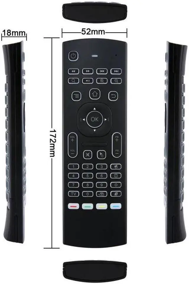 Alt view image 5 of 5 - voice Backlit Air Mouse T3 Google Smart Remote Control IR 2.4G RF Wireless Keyboard For X96 mini H96 MAX X2 PRO Android TV