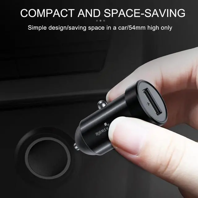 Alt view image 2 of 5 - Mini 2A USB Car Charger For Mobile Phone Tablet GPS Fast Charger Car-Charger USB Car Phone Charger Adapter in Car