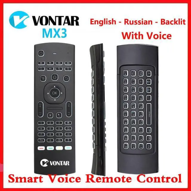 Main image of Air Mouse Smart Voice Remote Control Backlit  Pro 2.4G Wireless Keyboard IR Learning For Android 9.0 TV BOX Android 10