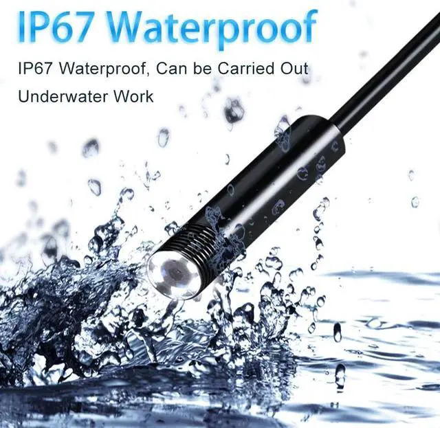 Alt view image 5 of 5 - 1080P Endoscope 8mm Lens USB/Type-C PC Android Endoscope Camera Borescope Waterproof Take Photos Inspection Endoscope Camera