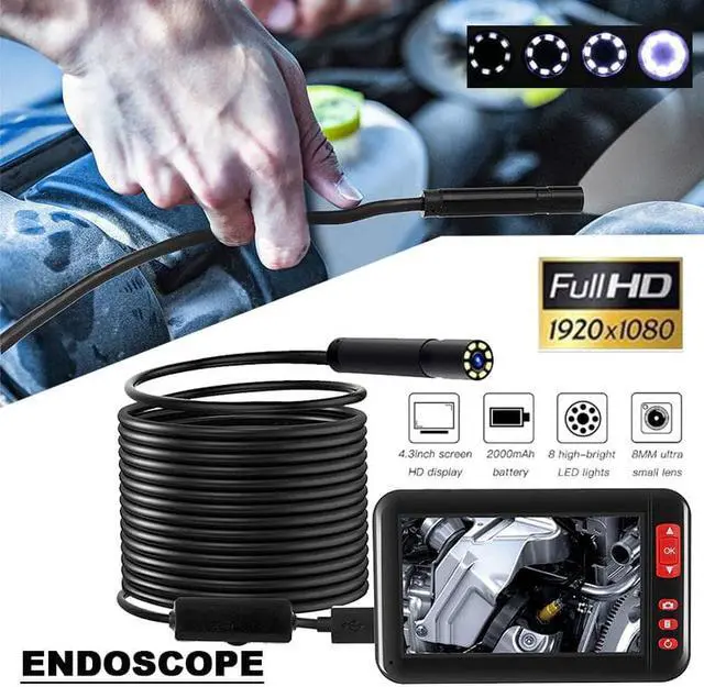 Alt view image 5 of 5 - Ear Spoon Borescope 4.3 Inch Handheld Endoscope F200 Practical Inspection Camera Endoscope Portable Visual Endoscope