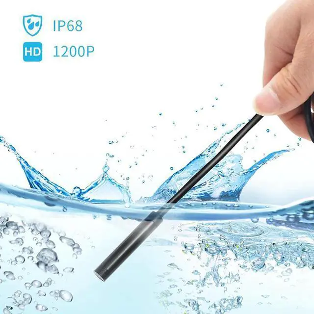 Alt view image 2 of 5 - 8mm Wifi HD 1200P Endoscope Camera USB IP68 Waterproof Borescope Semi Rigid Tube Wireless Video Inspection for Android/iOS