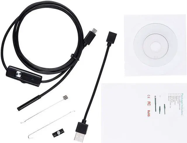 Alt view image 2 of 5 - 8MM OTG Android Endoscope Camera 1M 2M 5M 10M Video Endoscope Borescope Inspection Camera Windows USB Endoscope for Car
