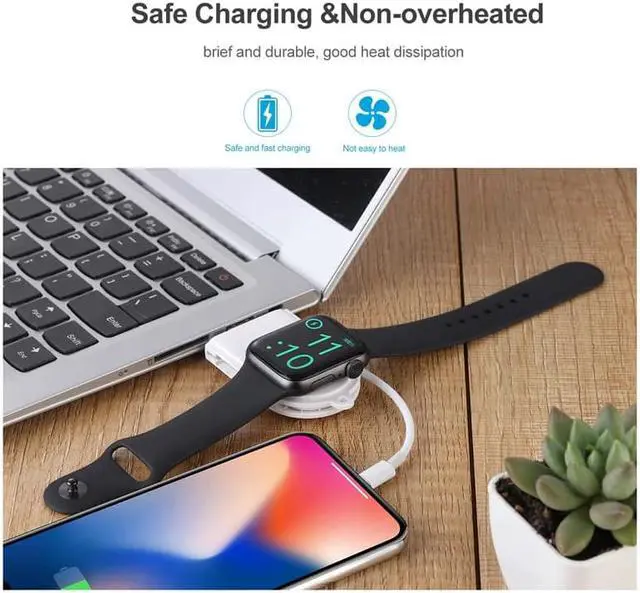 Alt view image 5 of 5 - Magnetic Portable Usb Wireless Charger For Iphone  Watch 5 4 3 2 1 Fast Phone Charger