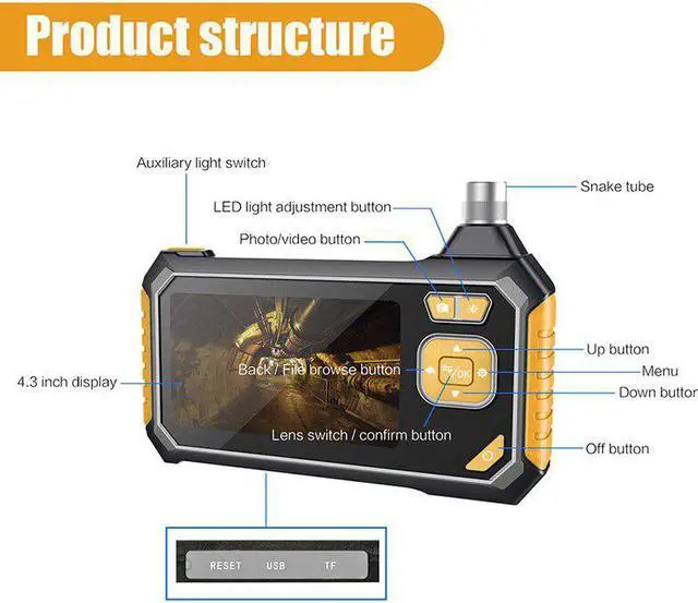 Alt view image 3 of 7 - White wifi Ear clener otoscope wireless ear pick video otoscopio usb endoscope inspection camera with gift box