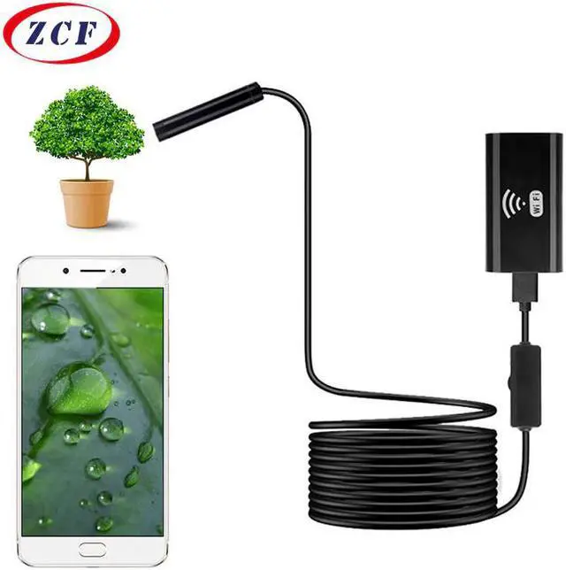 Main image of 8mm Lens HD 720P Wifi Endoscope Camera Soft Hard Wire IP67 Waterproof USB inspection borescope Camera for Android IOS iPhone