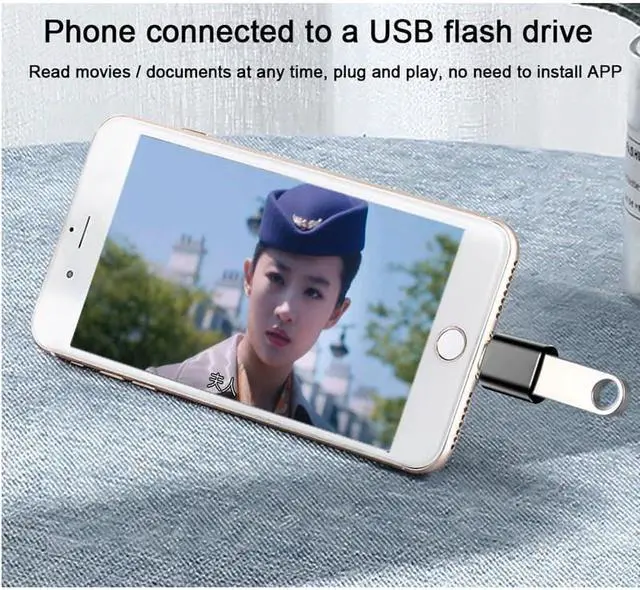 Alt view image 4 of 5 - Card Reader to camera adapter for lightning USB cable earphone converter Electric piano MIDI Keyboard for iphone 7 8 ios13