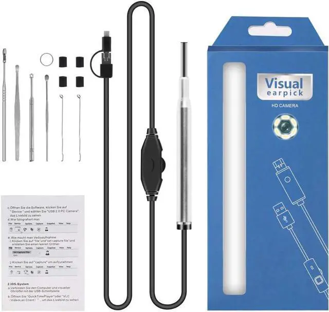 Alt view image 4 of 5 - 3.9 mm Otoscope Camera USB Ear Endoscope Type c Ent Nose Inspect Cameras Wifi Borescope Cam for Adult Child on Android Phone PC