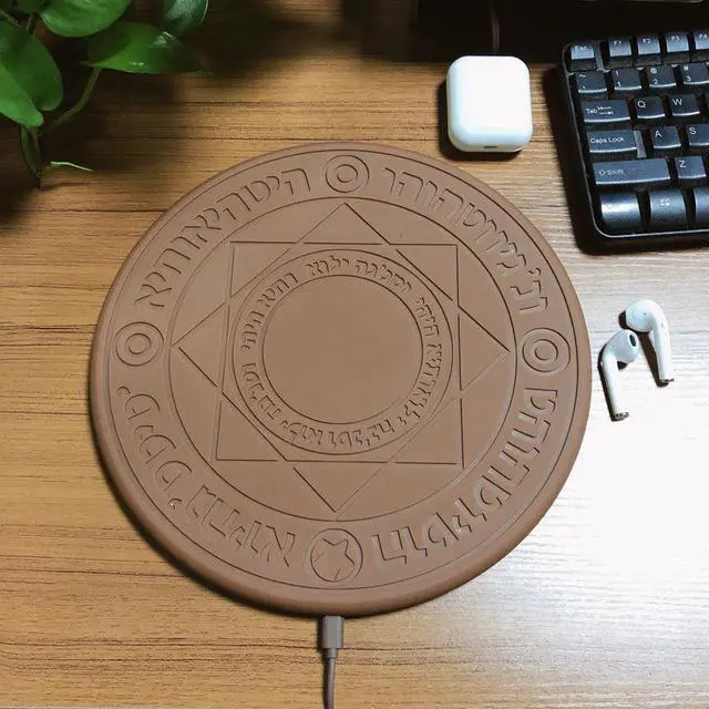 Alt view image 4 of 5 - Magic Array Wireless Charger Universal Qi Wireless Fast Charger Charging Pad for iPhone X 8 Samsung Note Xiaomi Huawei