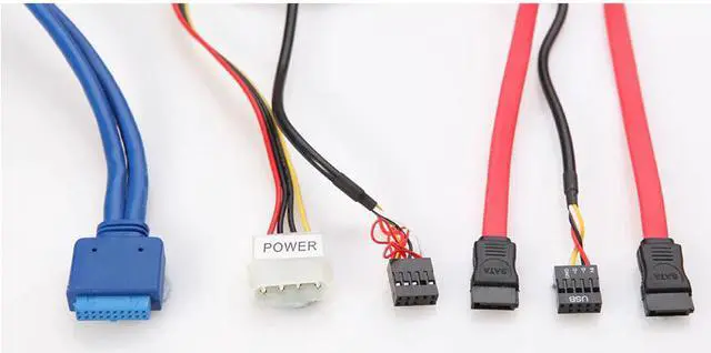Alt view image 5 of 5 - 5.25inch PC ESATA Hub Internal Optical Drive Audio Front Panel Media Dashboard Multifuntion All In 1 Card Reader USB 3.0