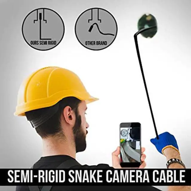 Alt view image 4 of 5 - 8MM Lens 1M/2M/5M/10M Hard Cable Android USB Endoscope Camera Led Light Borescopes Camera for PC Android Phone