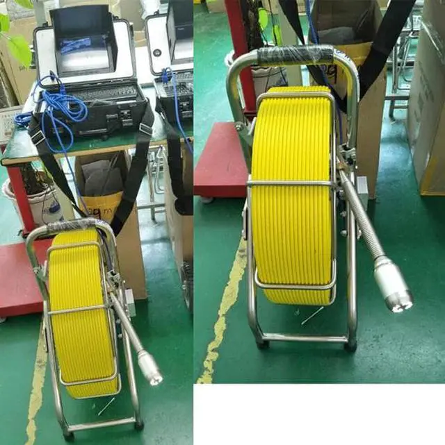 Alt view image 5 of 5 - audio photo recording DVR SD card cctv pipeline inspection 60m underwater sewer drain pipe inspection camera