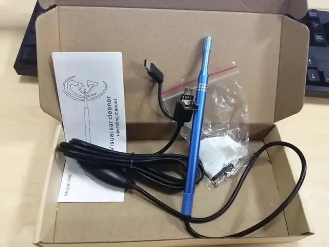 Alt view image 5 of 5 - 3.9mm WiFi Ear Otoscope 5MP Ear Inspection Camera Endoscope 5.5mm Ear Cleaner Scope Earwax Removal Kits  for iOS Android Phone