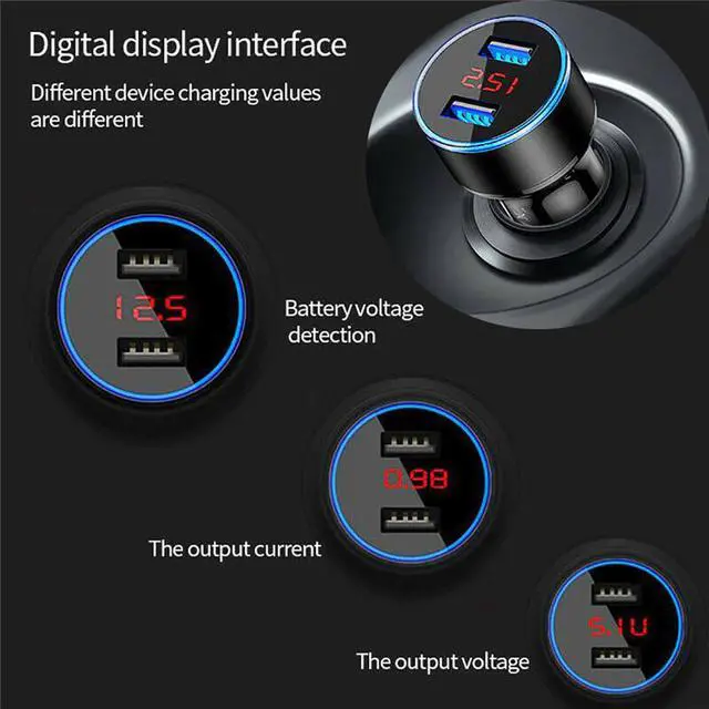 Alt view image 4 of 5 - Car Charger 4.8A Dual USB Fast Charger For  Note 10 Pro  S10 Usb Car Charger For Iphone