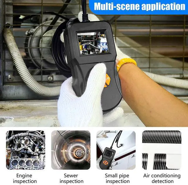 Alt view image 3 of 5 - 5.5mm Industrial Endoscope Inspection Camera 2.4inch IPS HD Screen IP67Handheld Inspection Endoscope Camera with 6 LED Borescope