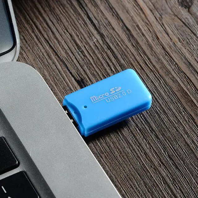Alt view image 5 of 5 - 1/2PCS High Quality Mini USB 2.0 Card Reader for Micro SD Card TF Card Adapter Plug and Play Colourful Choose from for Tablet PC
