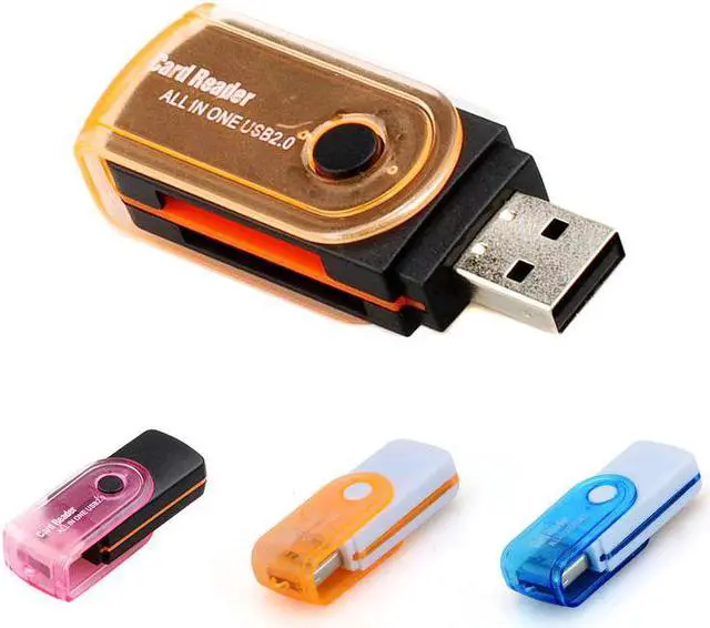 Alt view image 2 of 5 - 3 Pcs High Quality Mini USB 2.0 Card Reader for Micro SD Card TF Card Adapter Plug and Play for Tablet PC Random Colors