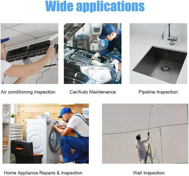 Alt view image 5 of 5 - IP68 Waterproof Semi-Rigid Camera with 4.3 Inch Digital Screen 3.9MM Inspection Borescope for Automotive Engine Repair