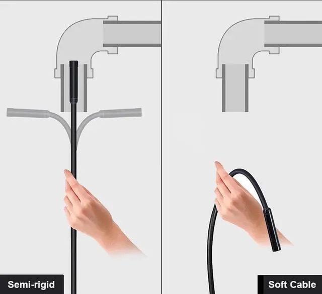 Alt view image 2 of 5 - C USB Mini Endoscope Camera 7mm 2m 1m 1.5m Flexible Hard Cable Snake Borescope Inspection Camera for Android Smartphone PC