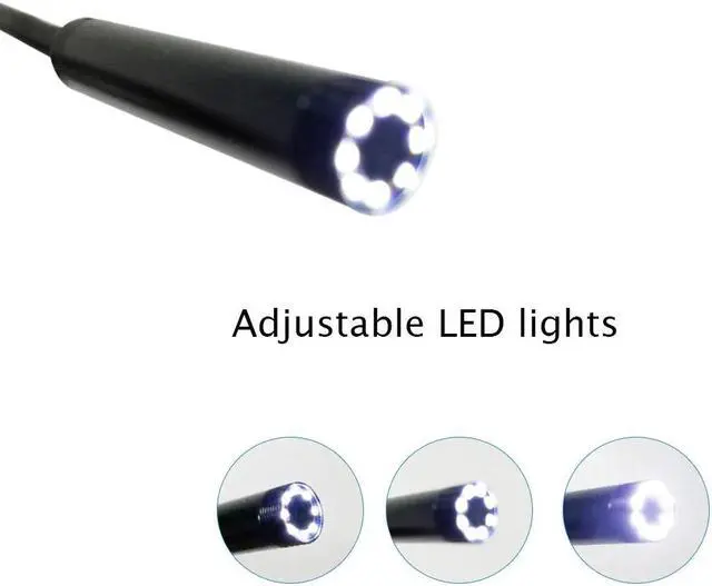 Alt view image 3 of 5 - WiFi Endoscope Camera No battery No charging 8mm Lens HD720P Soft Hard wire wireless inspection borescope for android IOS