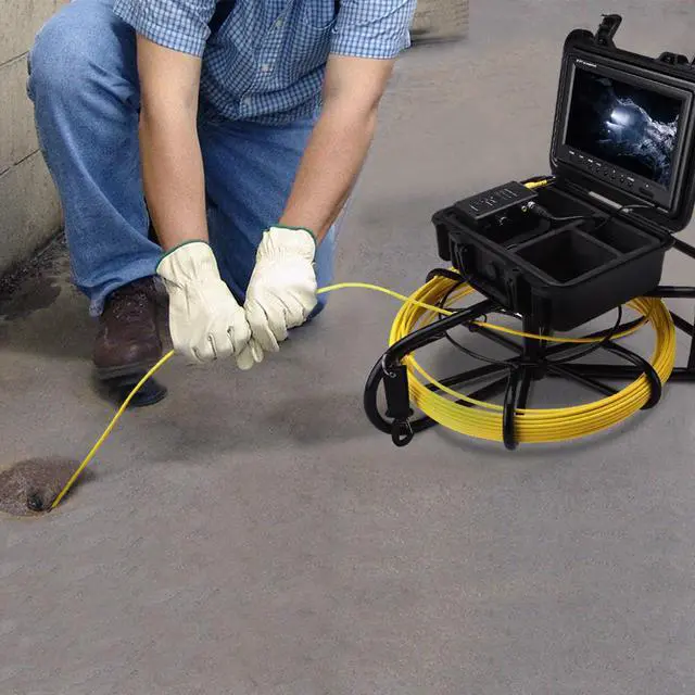 Alt view image 5 of 5 - 9600A 9" 20M Pipeline Endoscope Inspection Camera Underwater Industrial Pipe Sewer Drain Wall Video Camera