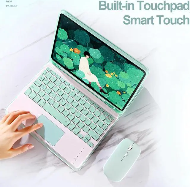 Alt view image 4 of 5 - Keyboard For iPad Case Pro 9.7 10.5 11 Air 2 3 2017 2018 2019 2020 ipad 10.2 7th 5th 6th Generation Cover with Mouse