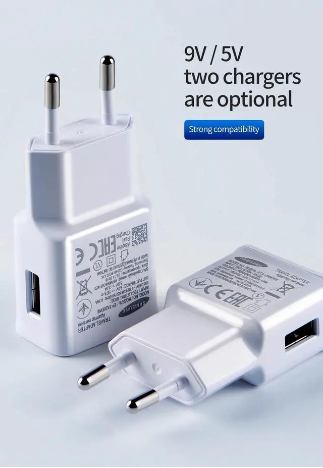 Alt view image 2 of 5 - Original Wall Travel Fast Charger For  Galaxy Note10+ S10 S20 Ultra S8 Plus S9 SM-G9500 Note3 S7 Edge S6 S5 S3 I9300 G530