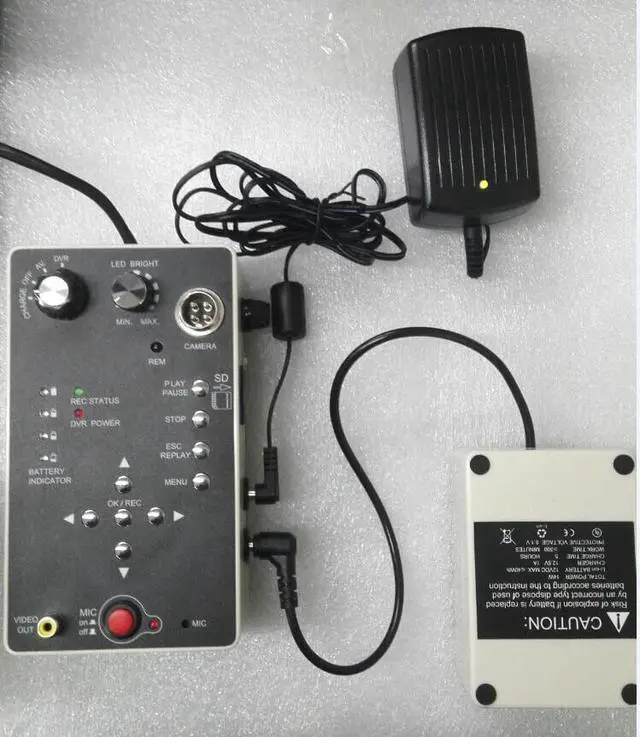 Alt view image 4 of 5 - audio photo recording DVR SD card cctv pipeline inspection 60m underwater sewer drain pipe inspection camera