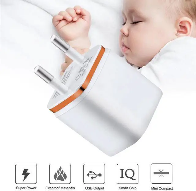 Alt view image 5 of 5 - 1pc Newest Dual USB Phnom Penh Plating Charger EU Plug 2.1A Max Fast Charging Portable Phone Charger Mini Wall Adapter Charger