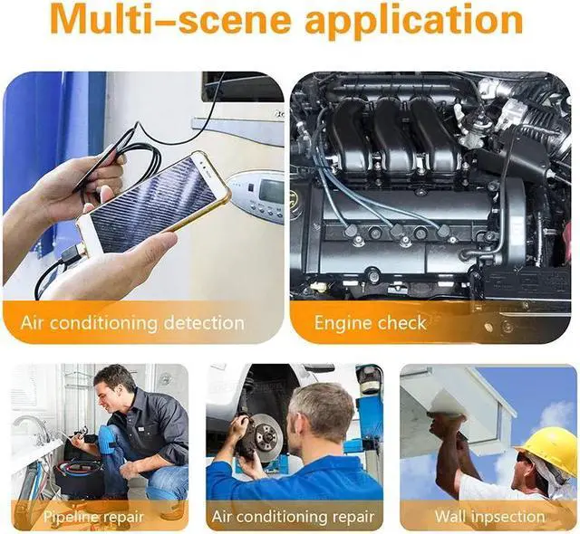 Alt view image 5 of 5 - 3.9MM 2.0MP wifi Endoscope Camera  IP67 Waterproof 720P HD Inspection Snake Camera for Android and iOS Smartphone, Tablet