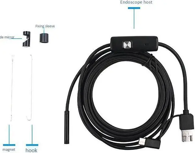 Alt view image 2 of 5 - USB Endoscope, HD Inspection Camera , IP67 Waterproof 6 LED Borescope with 5.5mm Probe