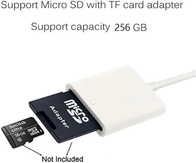 Alt view image 2 of 5 - SD Card Reader for Lightning to SD Card Camera Reader Adapter for TypeC OTG Card Reader for Macbook Mobile Phone IOS USB-C