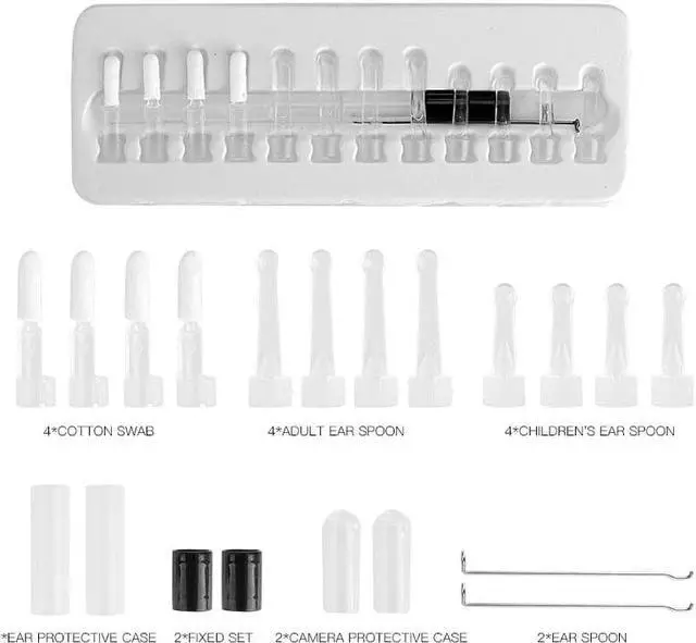 Alt view image 3 of 5 - Wireless WIFI Ear otoscope HD720P Visual Ear picker 5.5mm Mini Inspection Otoscope ear tunnel Camera Android PC IOS