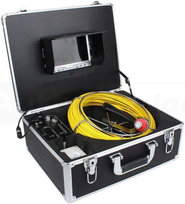 Alt view image 3 of 4 - 7D1 30M 7" LCD 23MM Sewer Drain Pipeline Endoscope Camera with Pulley Professional Pipe Sewer Inspection Tools with DVR function