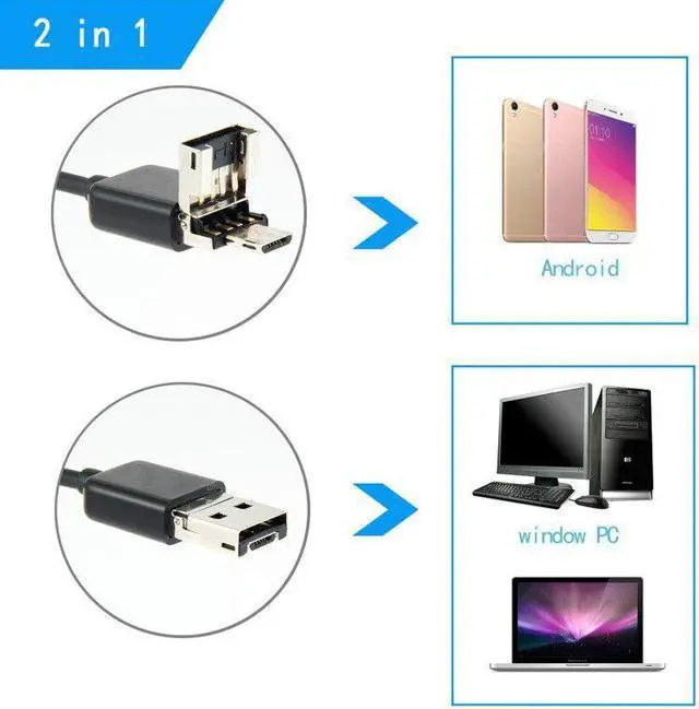 Alt view image 4 of 5 - Camera 720P HD 2MP Intraoral Endoscope 6 LED USB Inspection Oral Real-time Video Inspect Camera Tooth Camera