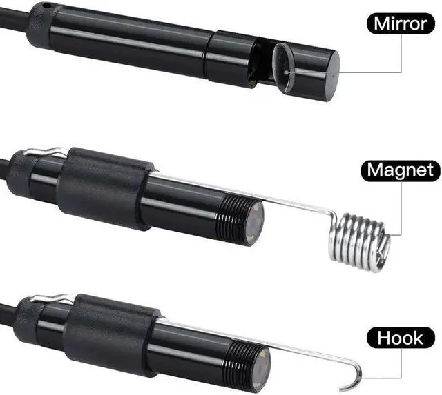 Alt view image 5 of 5 - 8MM Type-C & Android & PC Endoscope 3 in 1 2.0 MP USB Endoscope 6 LEDs Waterproof Inspection Camera for PC Laptops