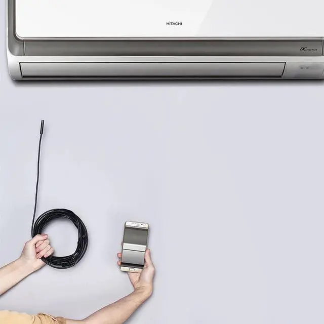 Alt view image 4 of 5 - Camera Endoscope HD 1200P IP68 2M Hard Flexible Tube Mirco USB Type-C Borescope Video Inspection for Android Car Endoscope