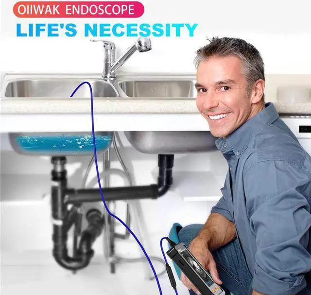 Alt view image 5 of 5 - 8MM Dual-Lens Industrial Endoscope Inspection Camera with 4.3 1080P Display Screen, Borescope Waterproof Snake Camera