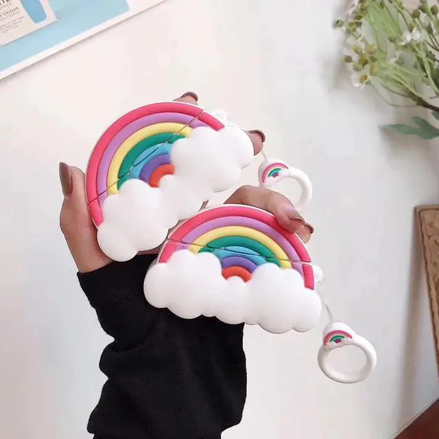 Alt view image 3 of 5 - 3D Milk Tea Earphone Case For Airpods Pro Case Silicone Bear Mouse Cartoon Earpods Cover For Apple Air pods 3 Pro Case Keychain