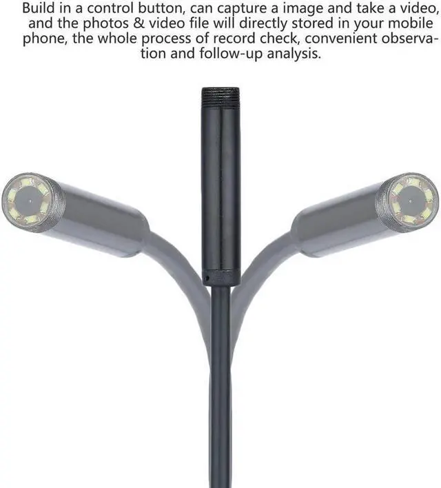 Alt view image 3 of 7 - 7/5.5mm Lens Endoscope 1/1.5/2M 6 LED USB 480P OTG HD Megapixels HD Snake  Inspection Pipe Camera For Android Phone PC