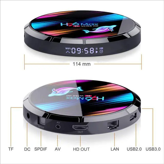 Alt view image 3 of 5 - MAX X3 Smart TV Box Android 9.0 4GB 128GB Amlogic S905X3 2.4G/5G WIFI BlueToth4.0 1000M lan port 8K G00gle Media Play