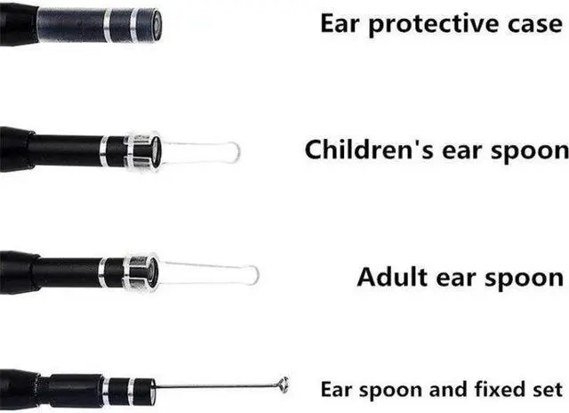 Alt view image 4 of 5 - 3 In 1 USB Digital Visual Otoscope 5.5mm Ear Inspect Camera Multi-function Mini  Ear Spoon Endoscope Camera Ear Wax Removal Kits