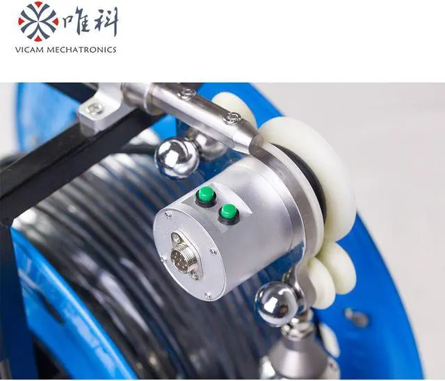 Alt view image 5 of 5 - Surveillance cable 200m borehole inspection camera deep well camera with meter counter